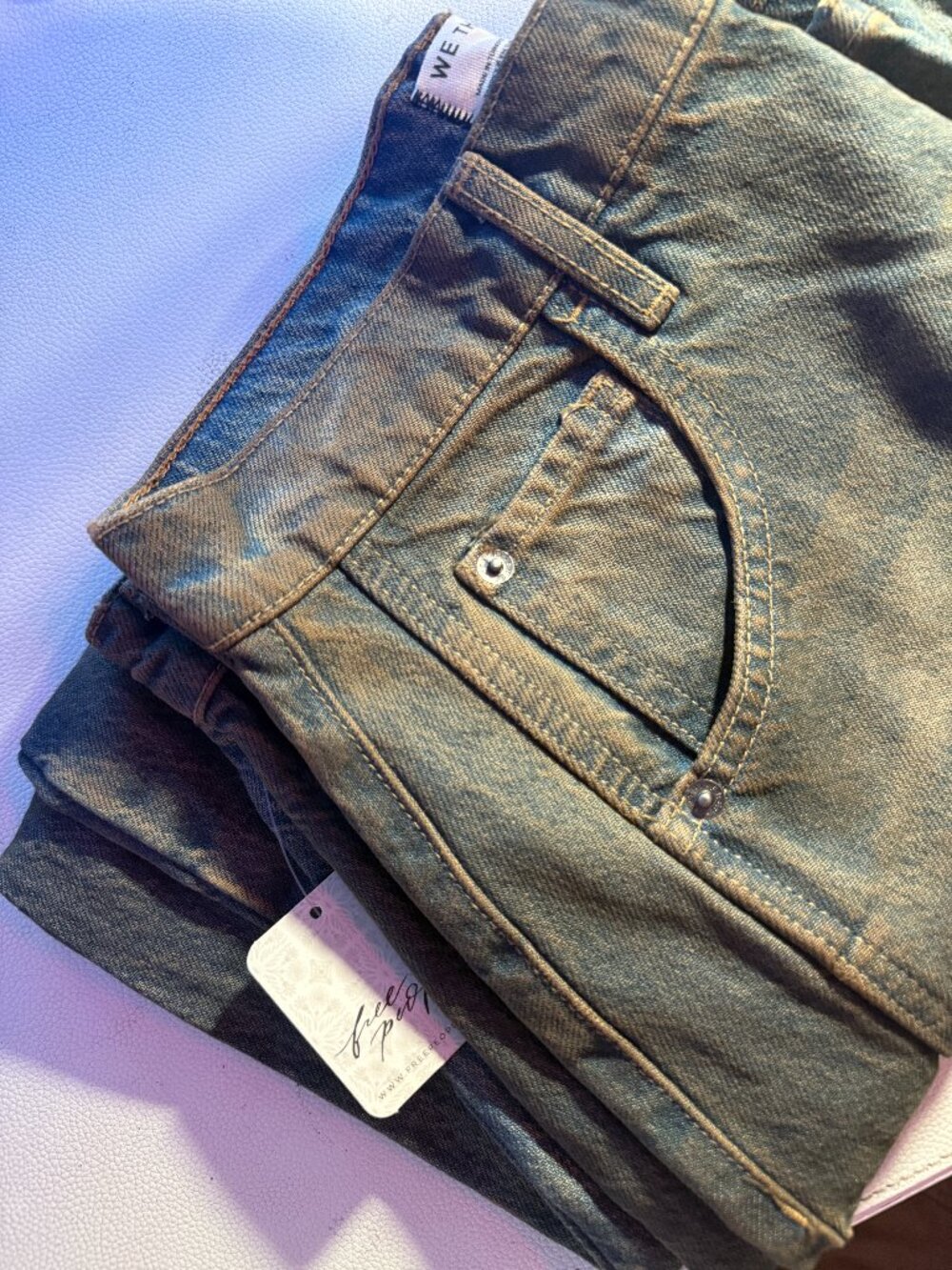 🤎NWT Free People Good Luck Mid-Rise Barrel Jeans - Picture 6 of 15